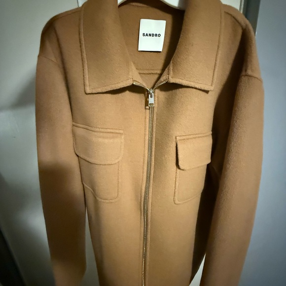 Sandro Wool Blend Felt Jacket (mens) - Picture 3 of 7